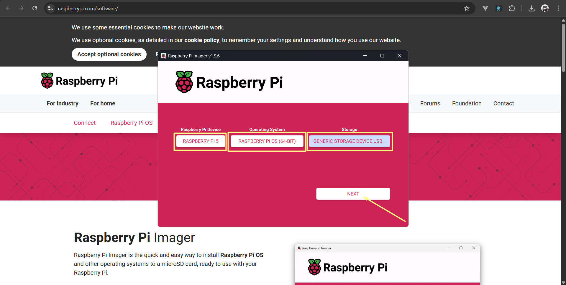 Imager Config