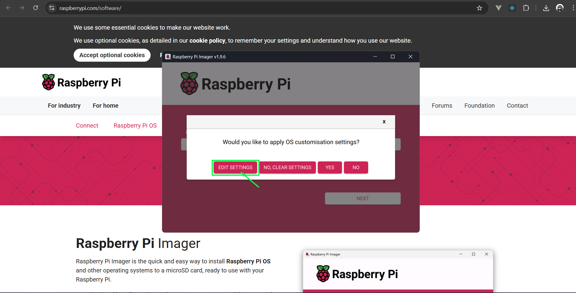 Imager Config