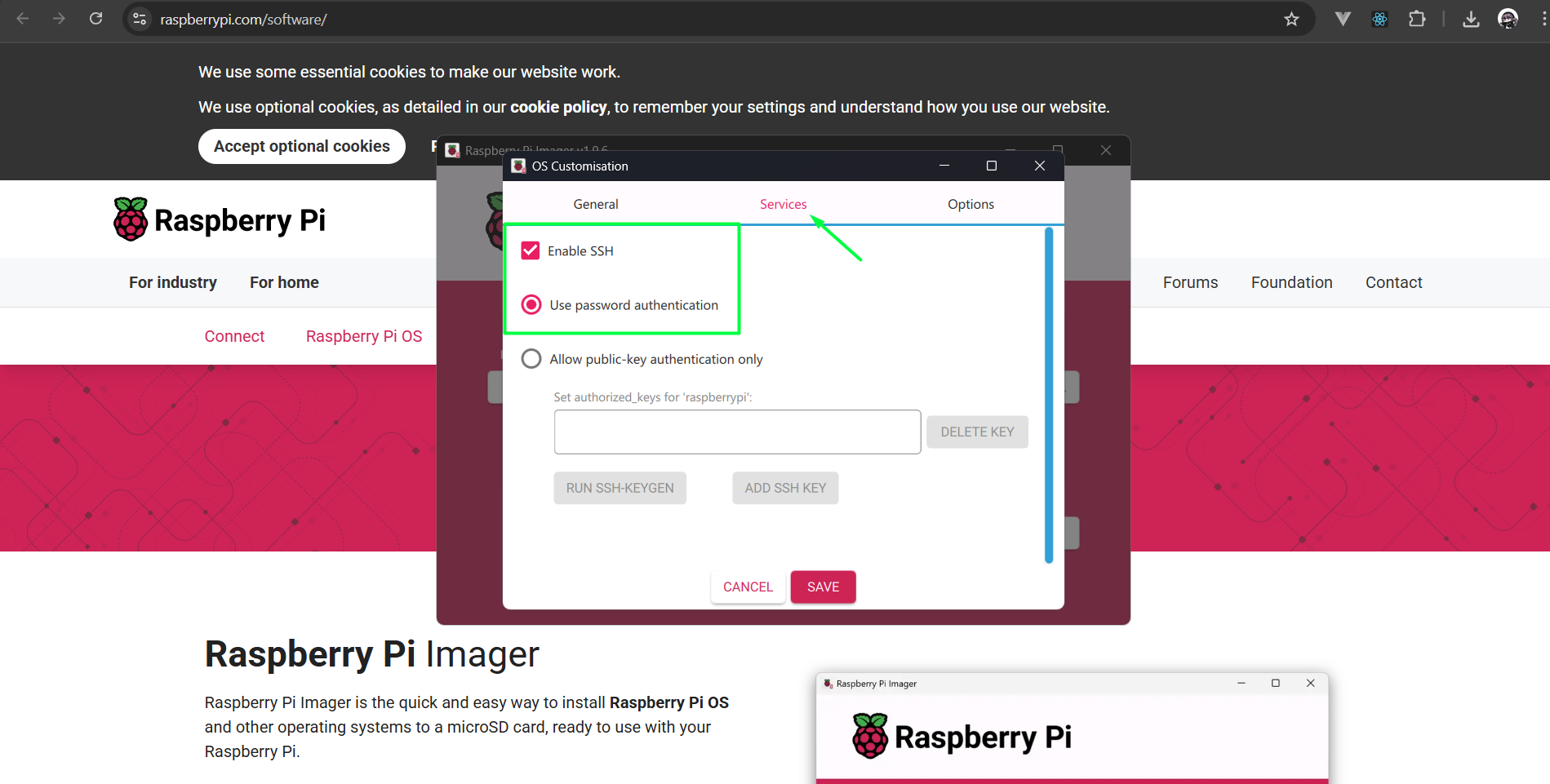 Imager Config
