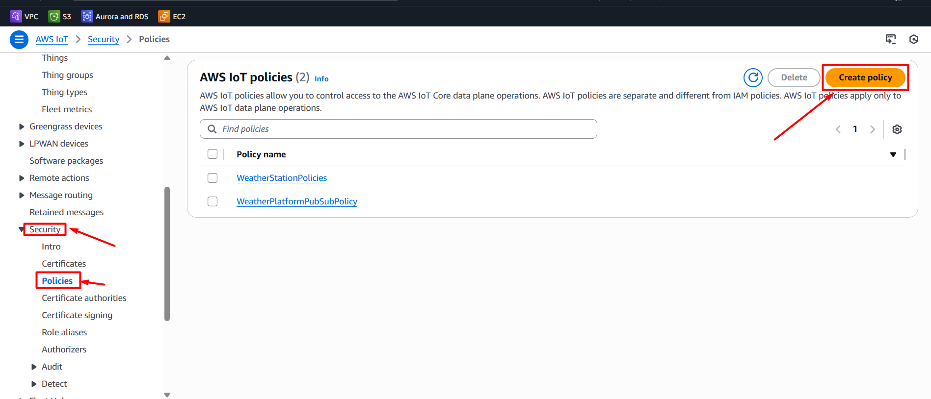 Configure Policy